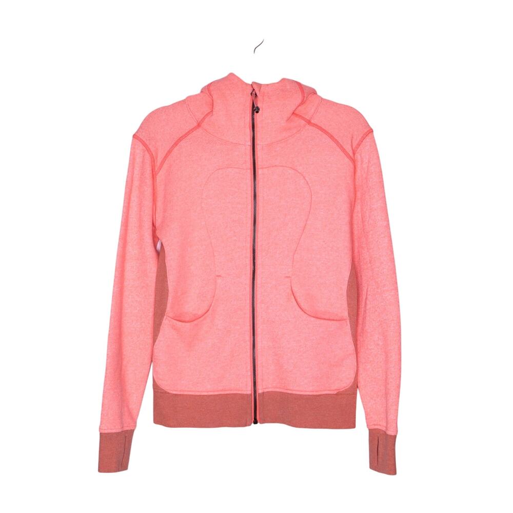 LULULEMON On The Daily Hoodie Heathered Grapefruit Plush Peach Women's 4